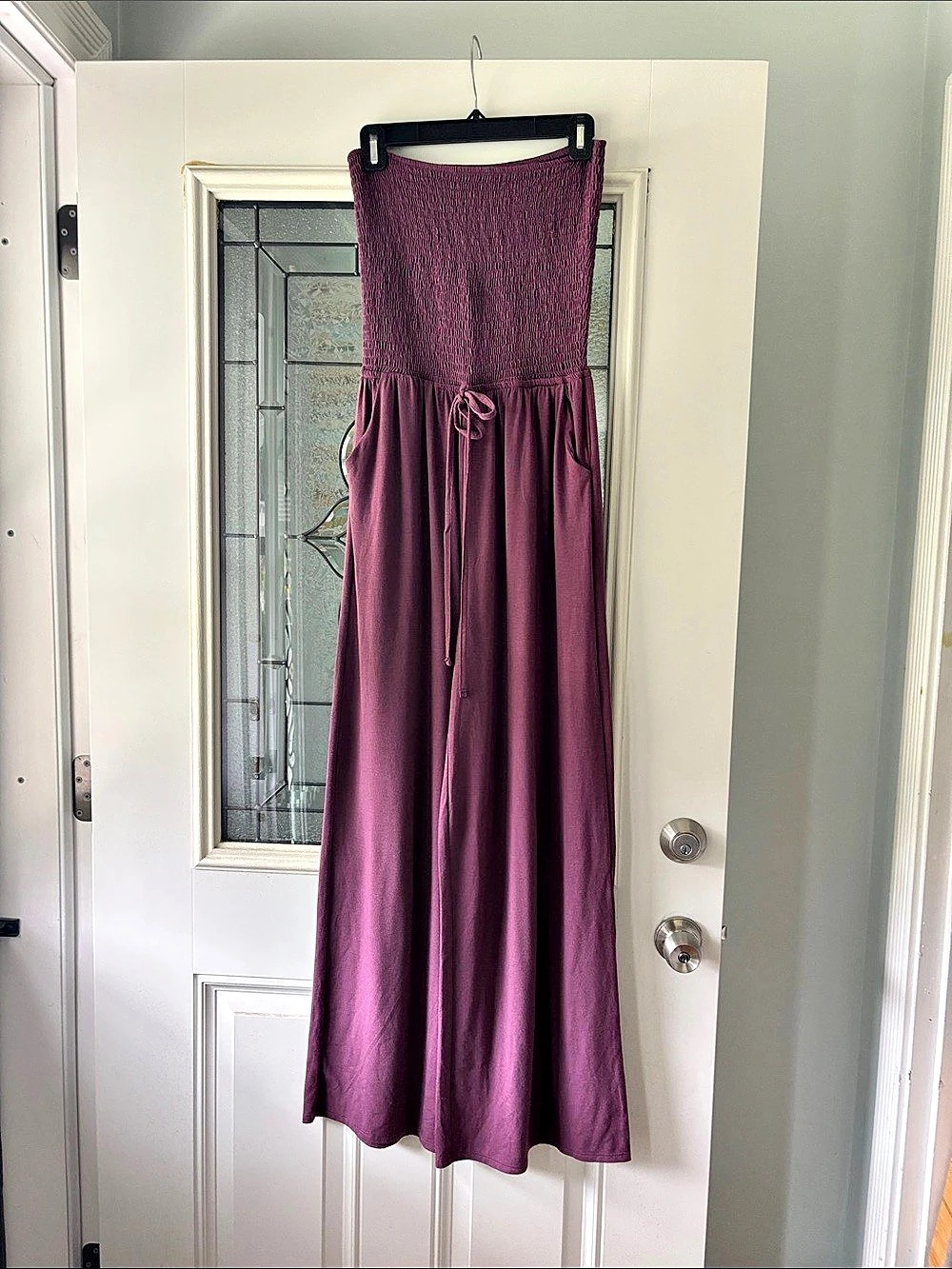 Purple Wide Leg Jumpsuit Like New